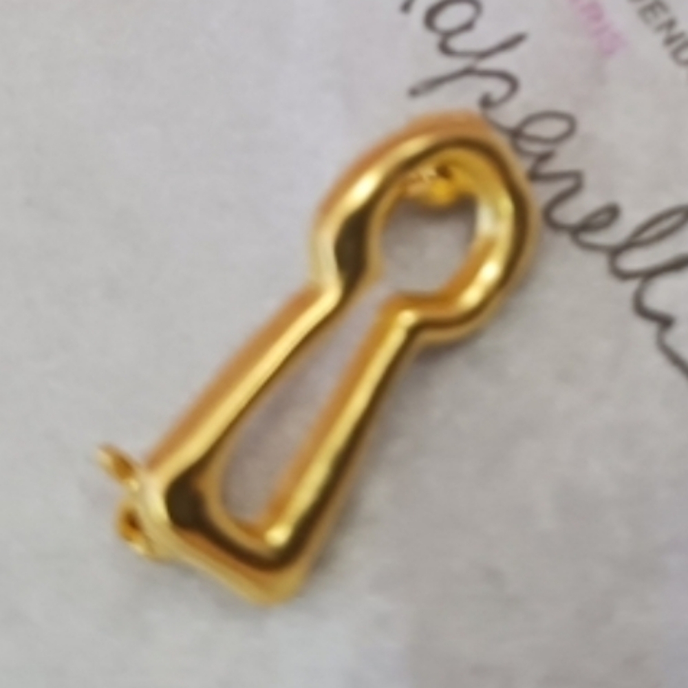 Schiaparelli Gold Key Hole Pin/Button/Brooch For GARMENTS MADE in France